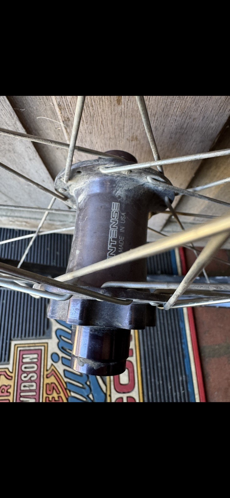 Vintage Intense Hadley Front Hub Black Mountain Bike Downhill 26″ DH USA
