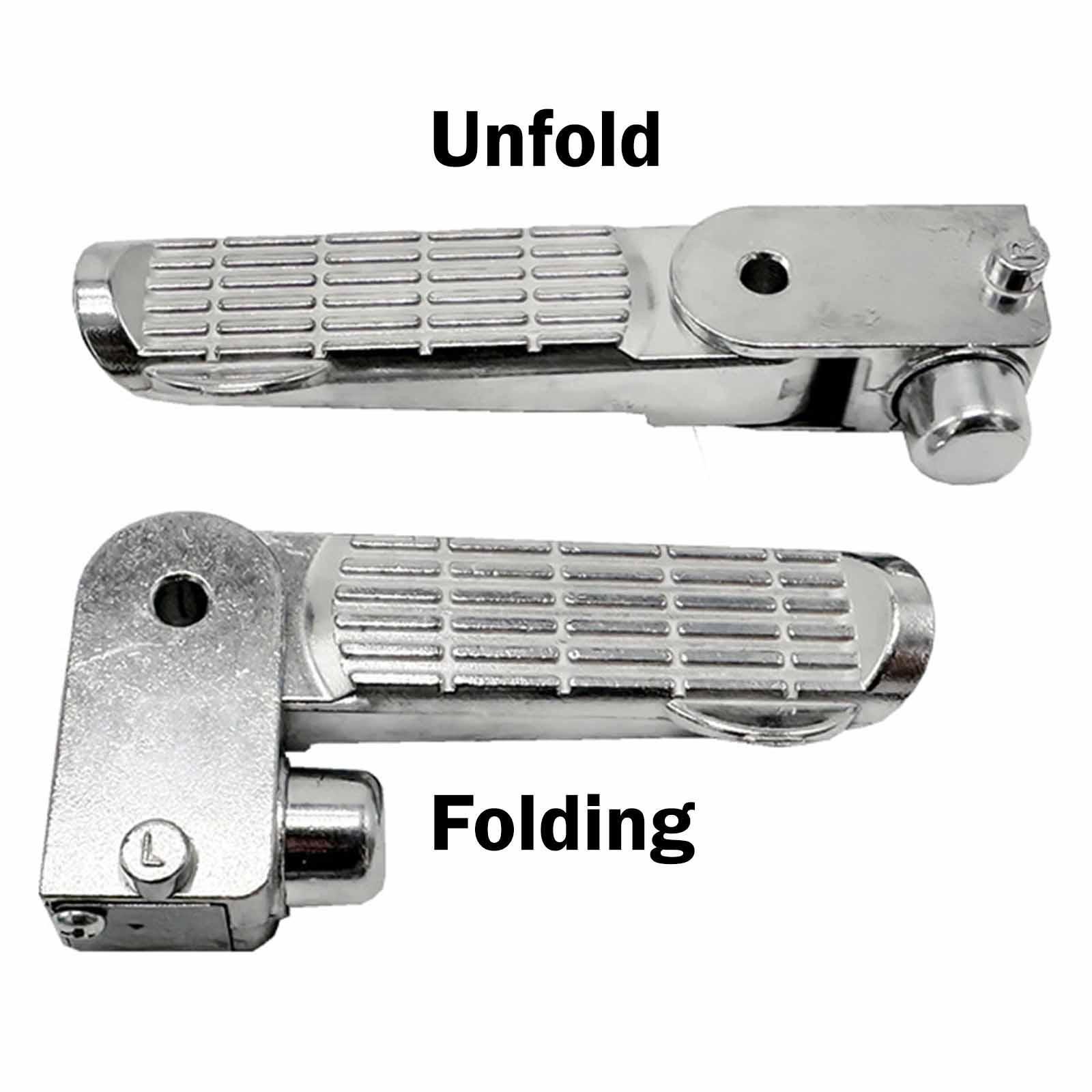 2Pcs E Bike Foot Rests Easy to Install Practical Sturdy Motorcycle Foot Pegs