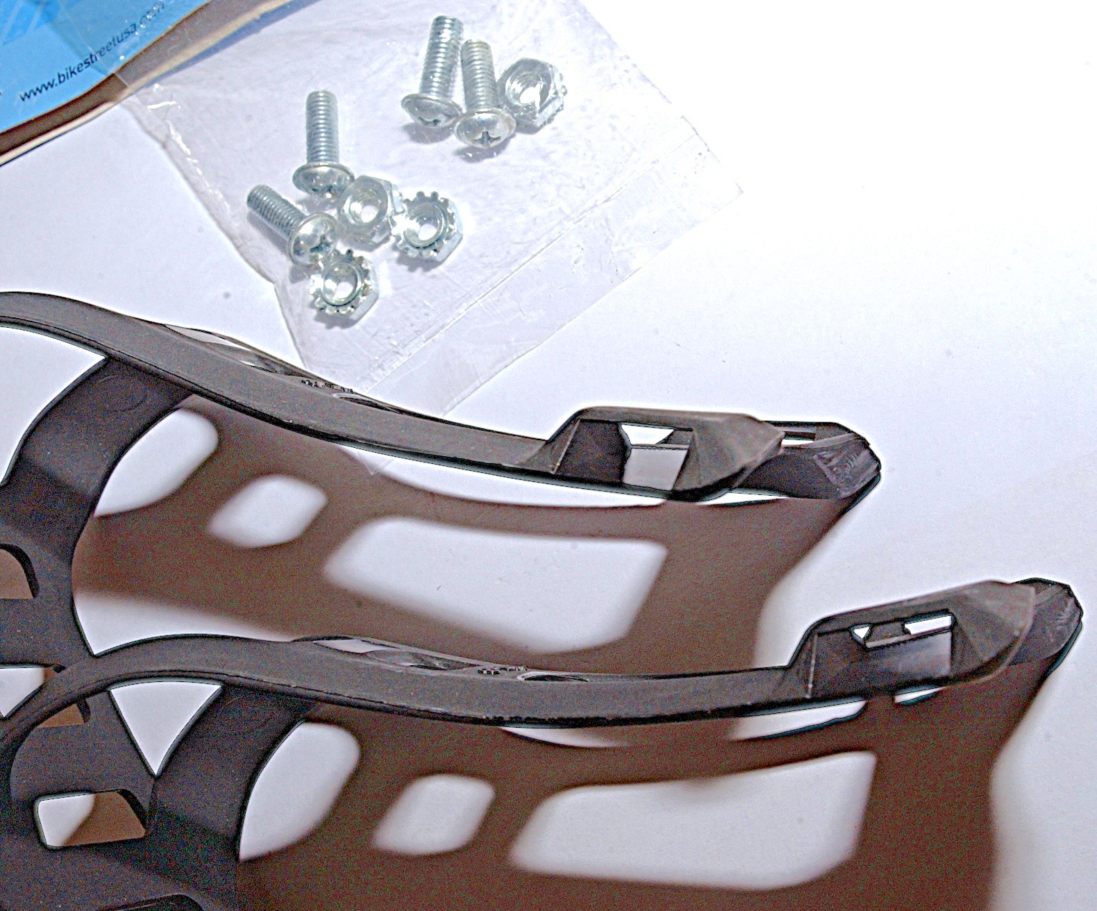 Bike-Street MT-3 Road Mountain Bicycle Pedal TOE CLIPS, Plastic, & 7cm Toe Depth