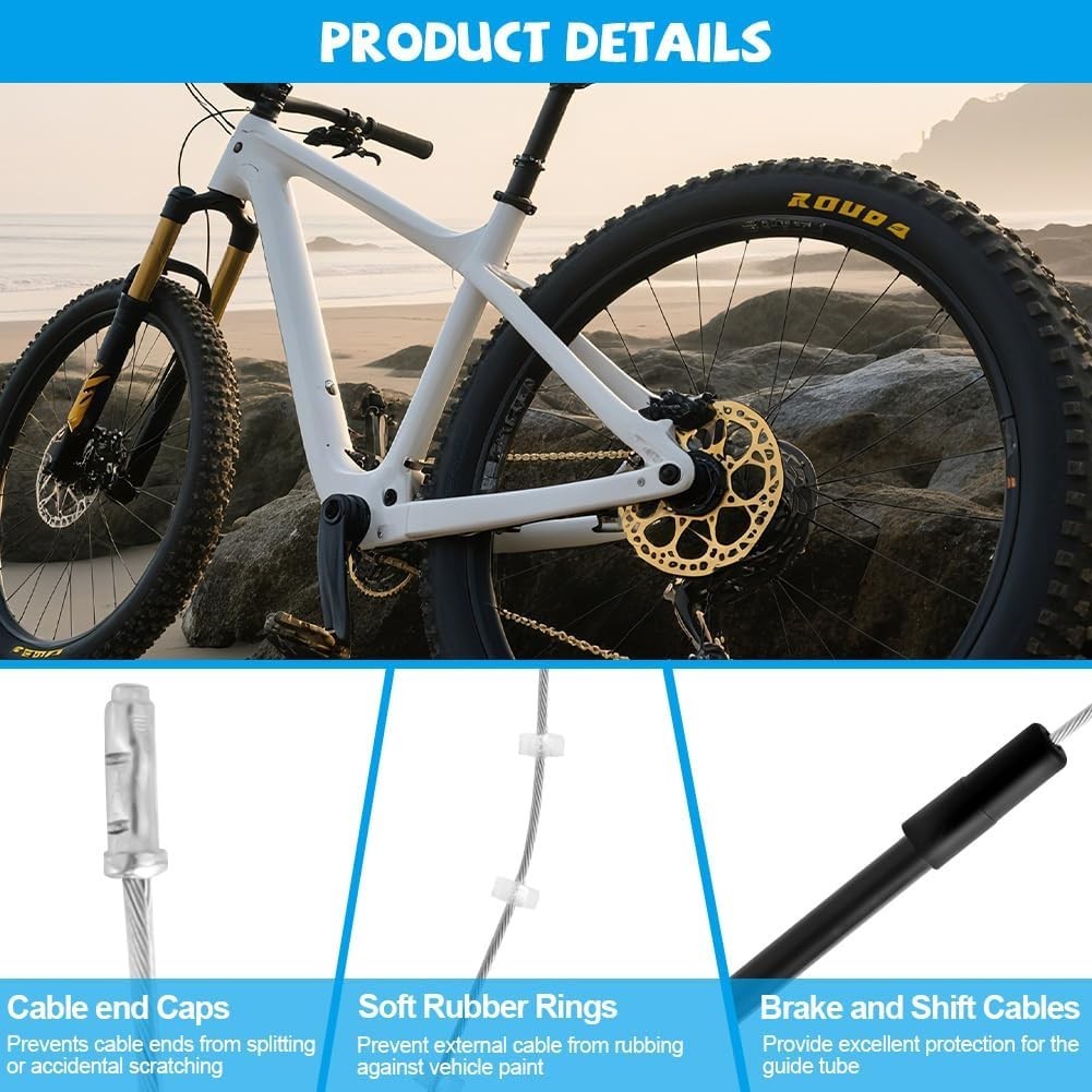 Universal Bike Brake Shift Cable Kit with V Brake Manifold for Mountain Bikes