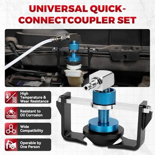 Adjustable 22-58mm Master Cylinder Adapters Universal Brake Bleeder Adapter