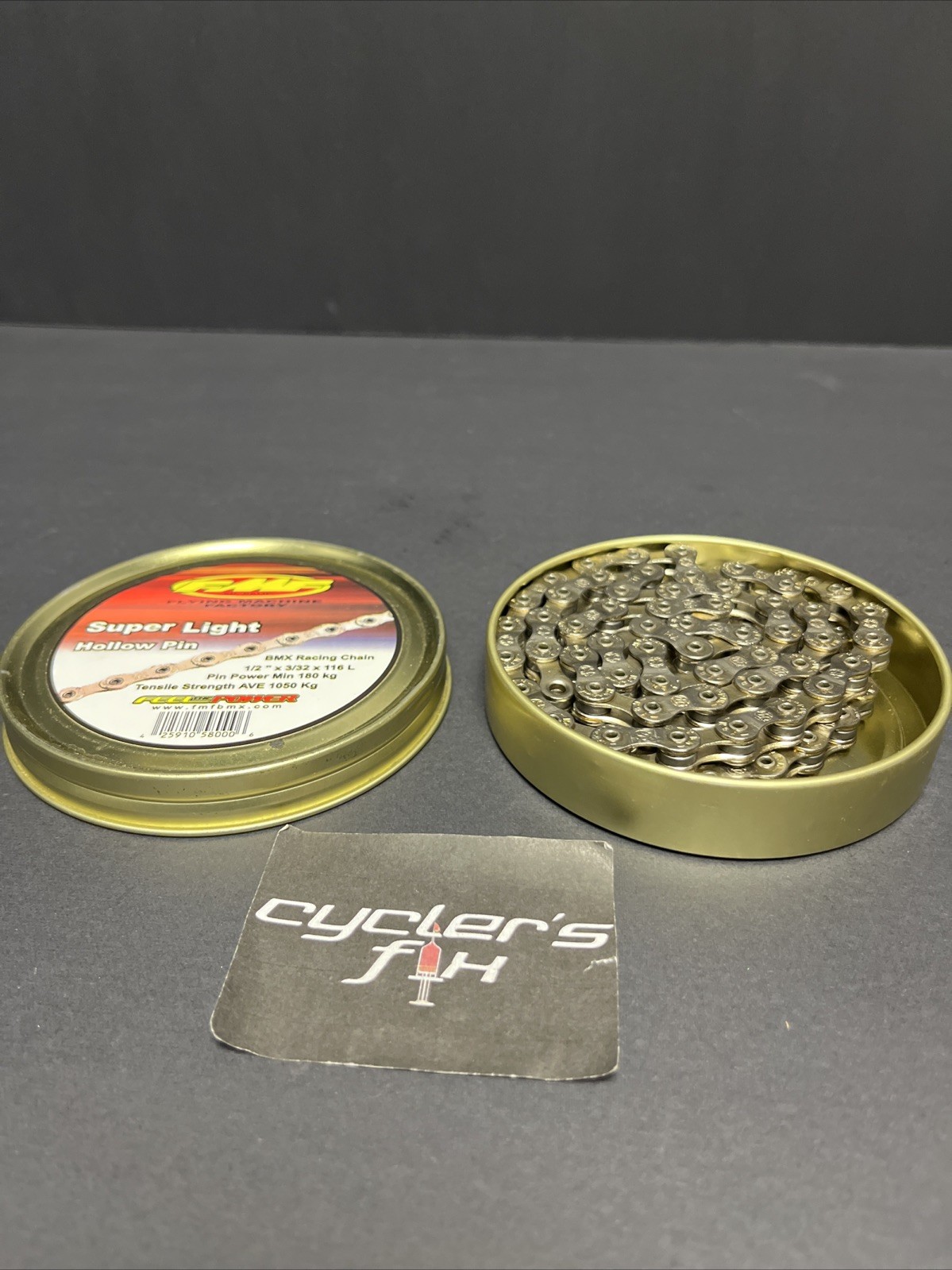 FMF Tin 1/2 x 3/32 x 116 Link Super Light Hollow Pin Bmx Racing Chain Gt Haro SE
