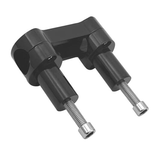 1-1/4″ Gloss Black Diameter Handlebar Riser High style Top Clamp Kit Mount