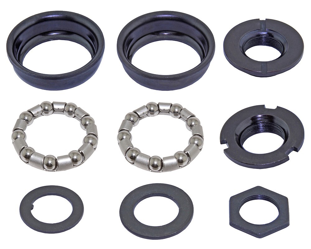 Bottom Bracket Set Black For 1/Piece Crank 5/16×9 BMX Cruiser Bike Bicycle.