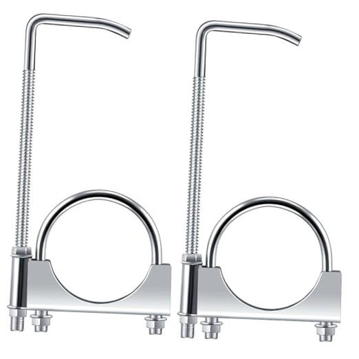 Pcs Universal Exhaust Clamp with Hanger, Made of Heavy-Duty Clamp 2.75 Inch 2