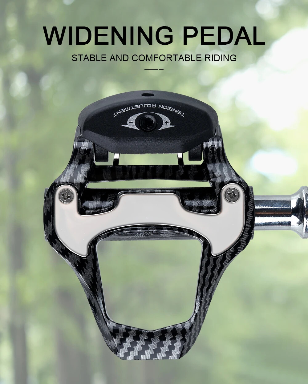 Road Racing Bicycle Footrest Cleat Pedal Carbon Fiber Footrest with Spd Clip