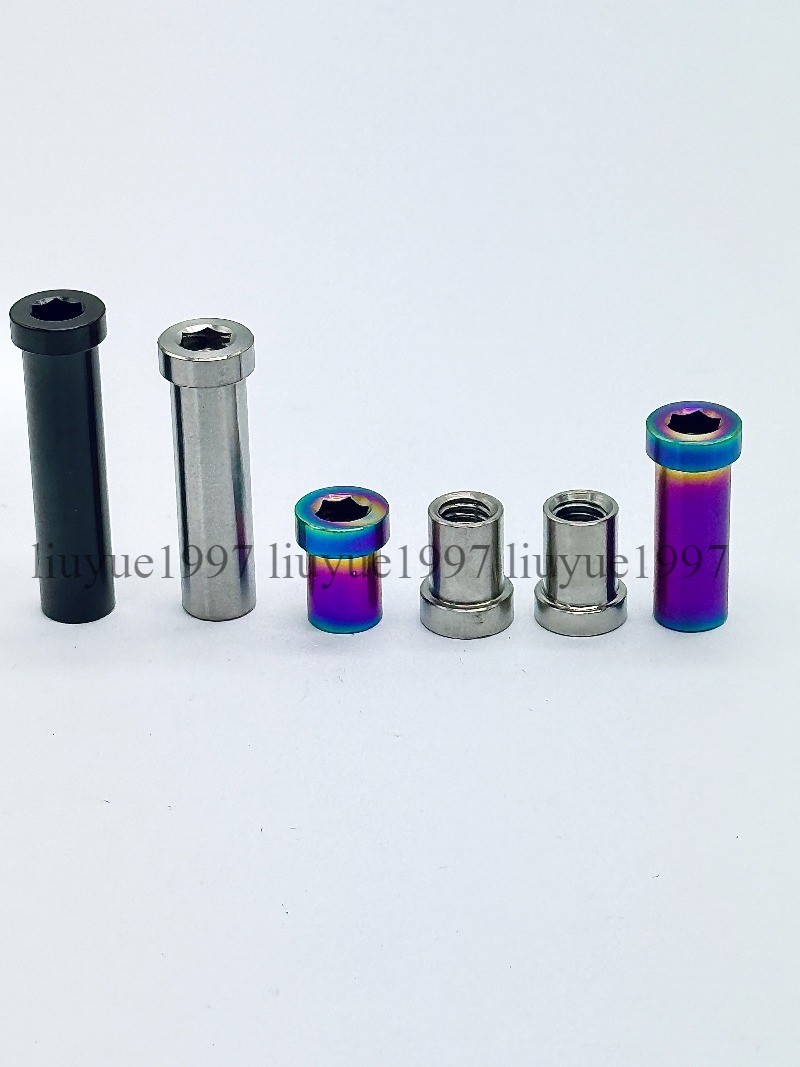 Titanium M6 Brake Caliper Mount Recessed Pivot Bolt Nut 13mm-35mm for Fork Frame
