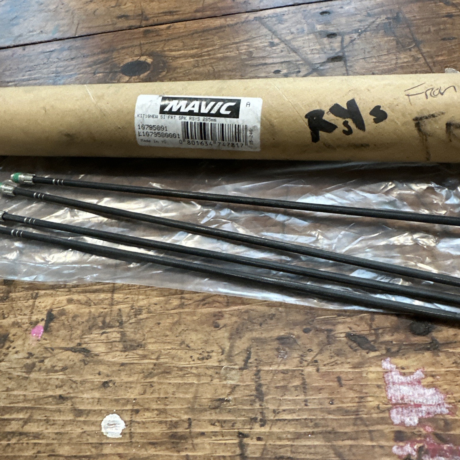 Mavic R-sys Carbon Front Spoke 285mm 10795801