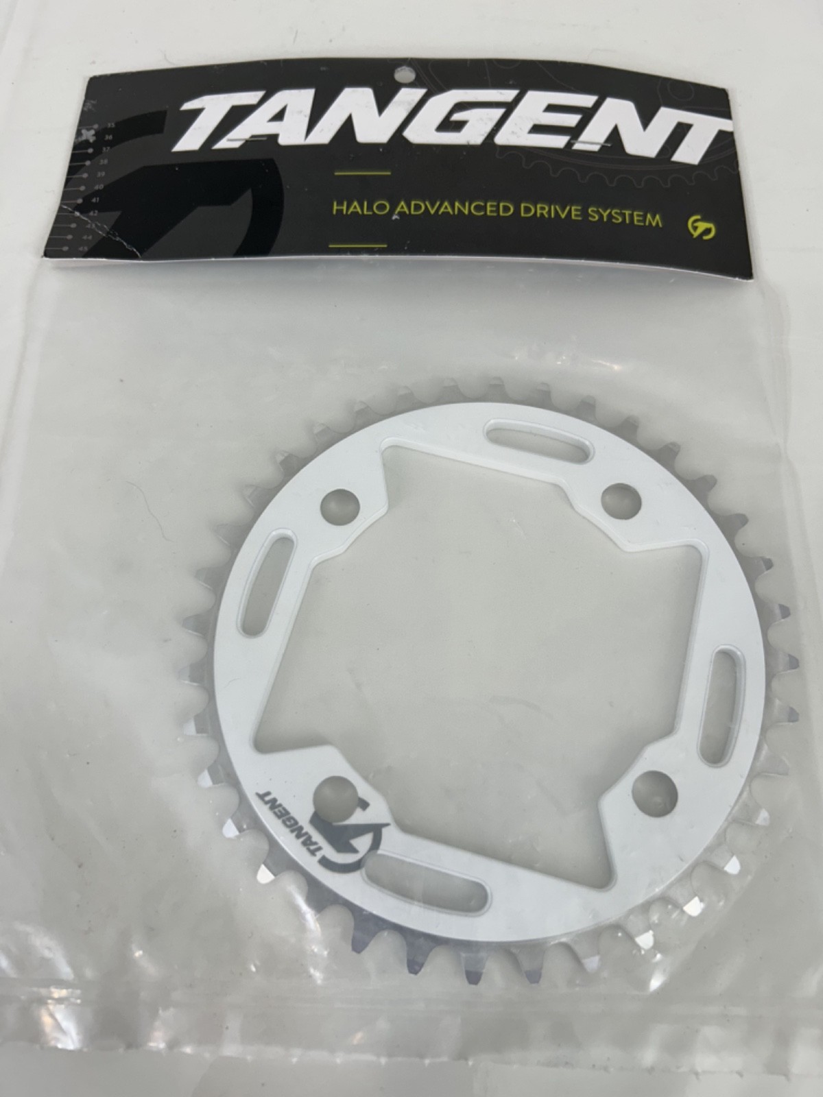 NEW in Package Tangent Halo 4-Bolt Chain Ring (White) 36T 91-5296 36 – B12