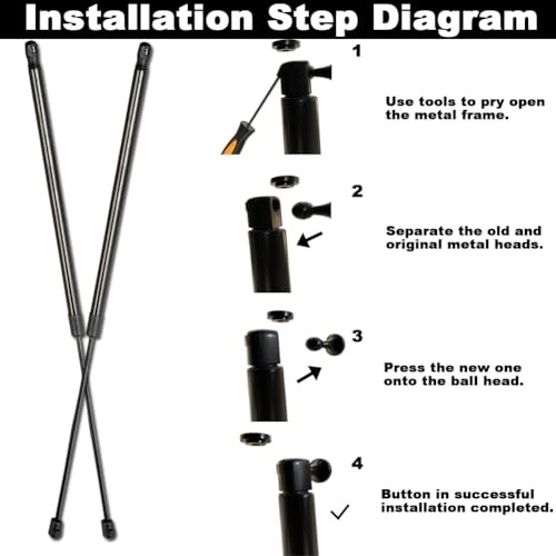 Front Hood Lift Supports Shock Struts Compatible with Avalon 2000 2001 2002