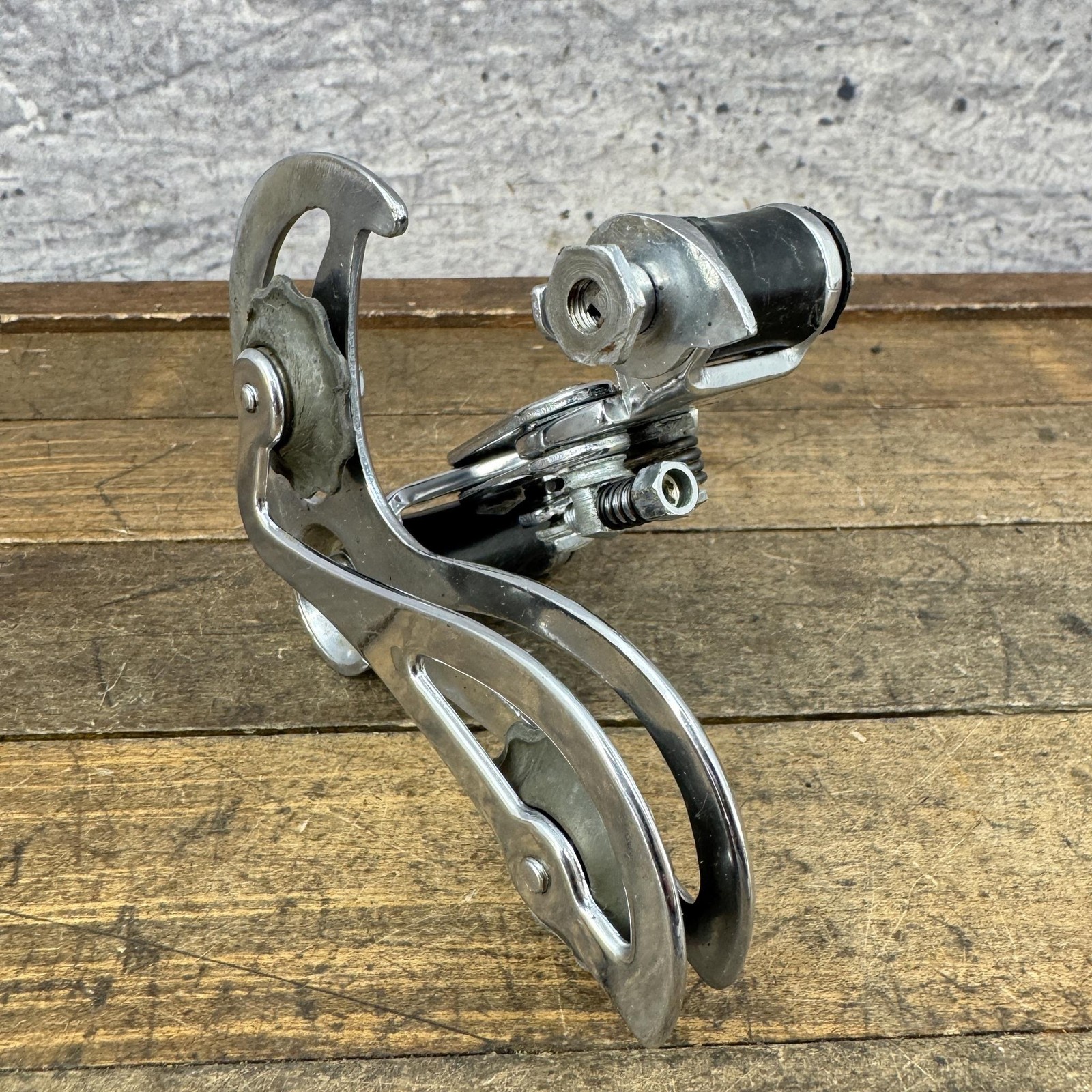 Vintage Campagnolo Gran Turismo Rear Derailleur Long Cage Silver Italy 390g