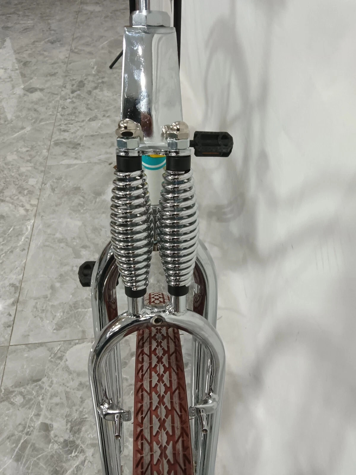 CDHPOWER 1 inch Threaded Bicycle Fork 26″ Dual Springer Bike Fork &Headset Combo