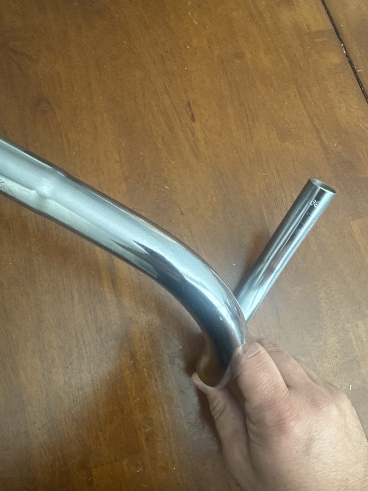 Vintage Fuji Nitto OLYMPIADE 112 Drop Handlebar 390 25.4 Clamp Silver Japan