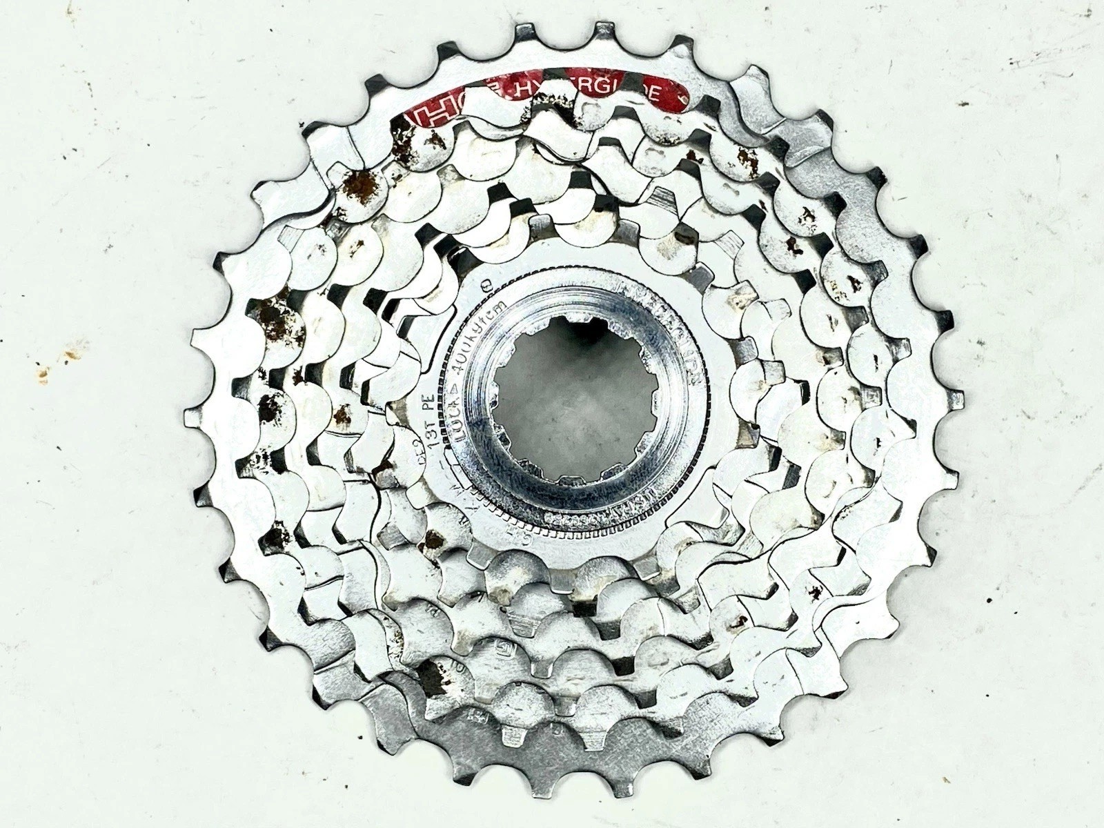 Vintage Shimano Hyperglide C 7 Speed Cassette 13-30T Silver Clean Used