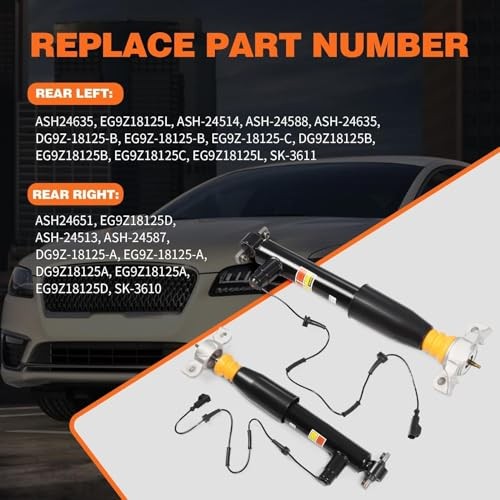 2PCS Rear Shock Absorber Struts Assembly Left and Right Compatible with MKZ