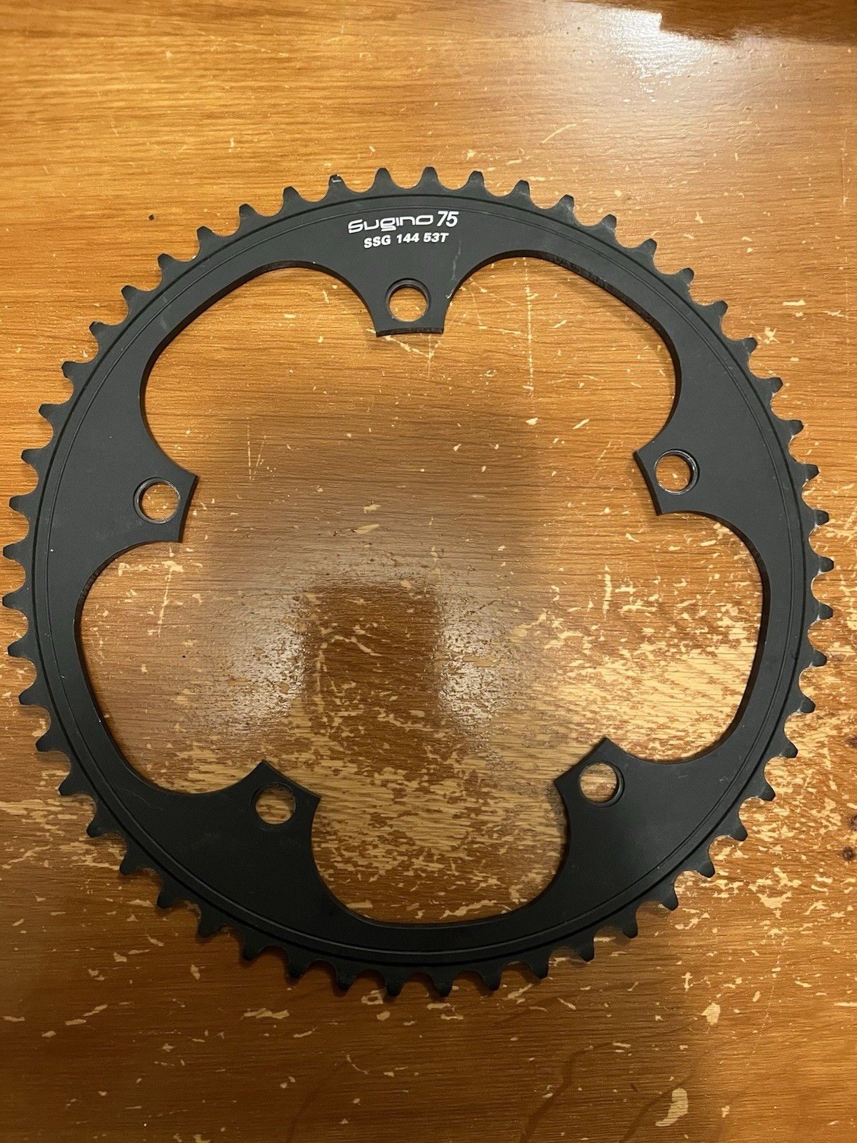 Sugino 75 SSG Black Chainring 53T 144BCD Rare Track 1/8