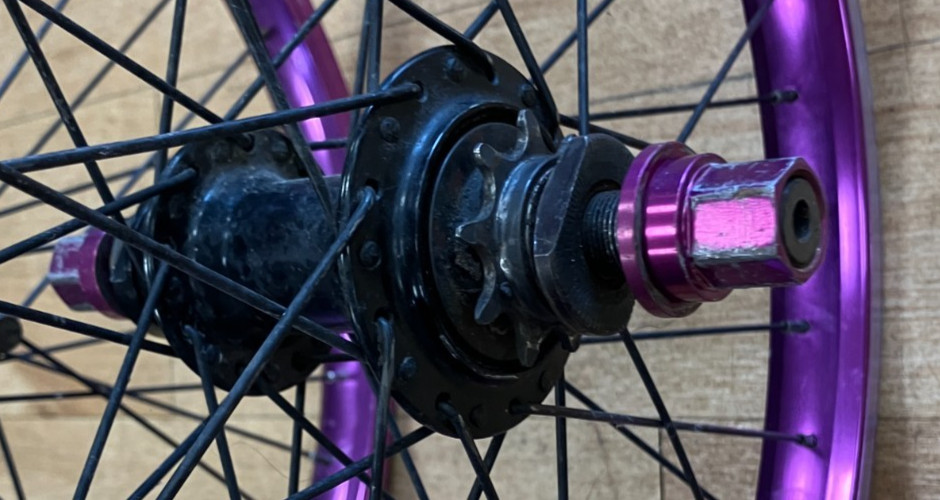 Nitrous 16″ Bike Rims – Front & Back Purple Eastern Bikes