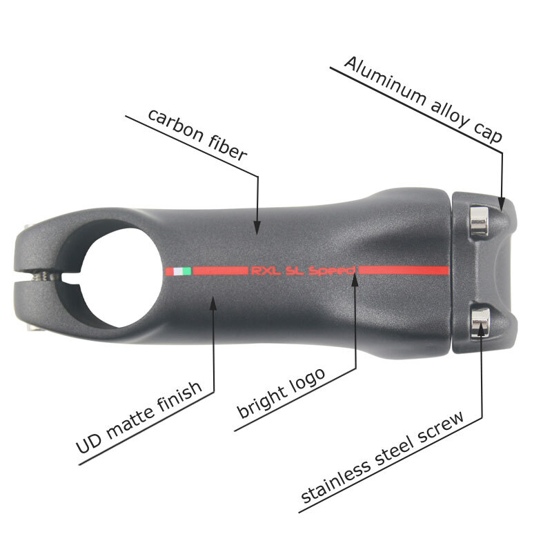 Carbon MTB Road Bicycle Stem Mountain Bike Handlebar Stems for Cycling UD Matte