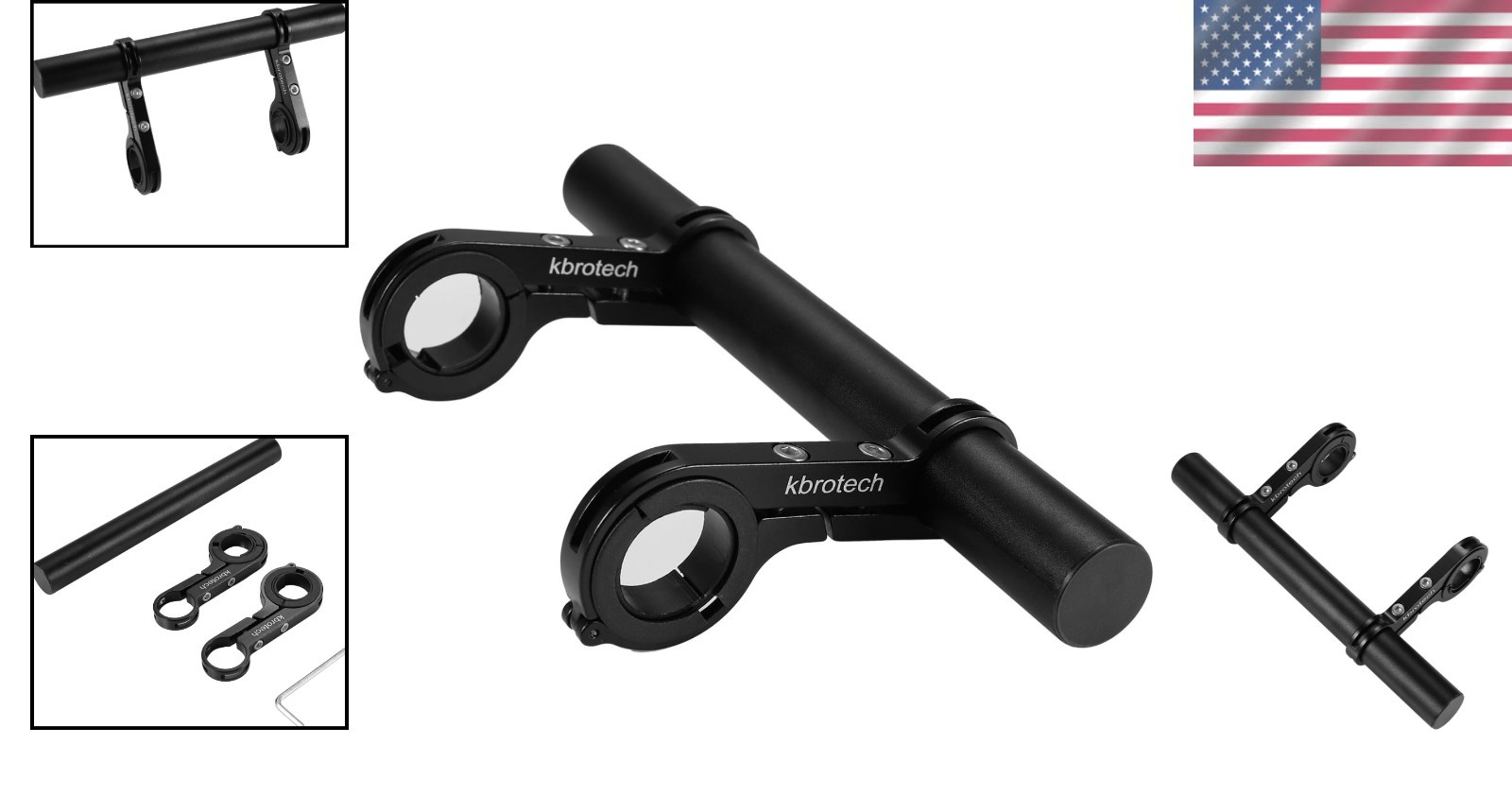 Bike Handlebar Extension Kit – Lightweight Carbon Fiber & Alloy Bracket Included