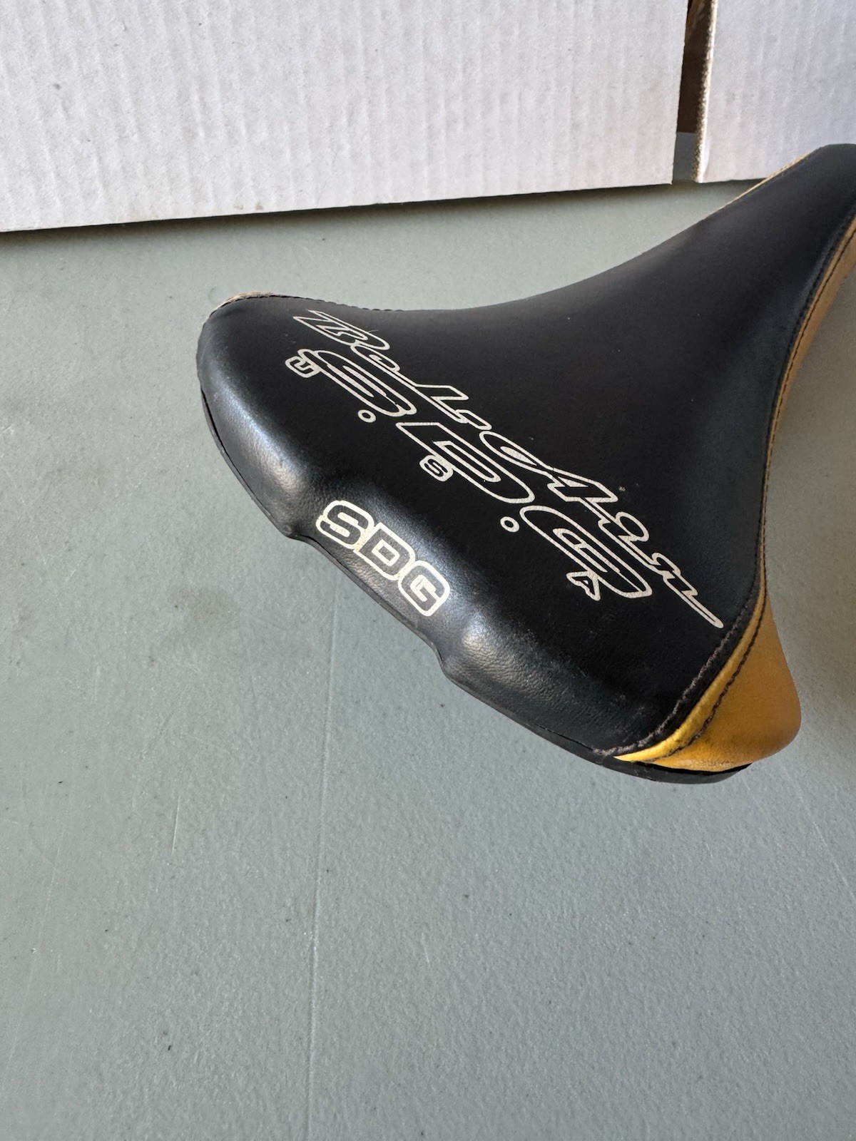Vintage SDG USA Bel-Air Bike Seat Saddle BMX Mountain Bike Yellow Black