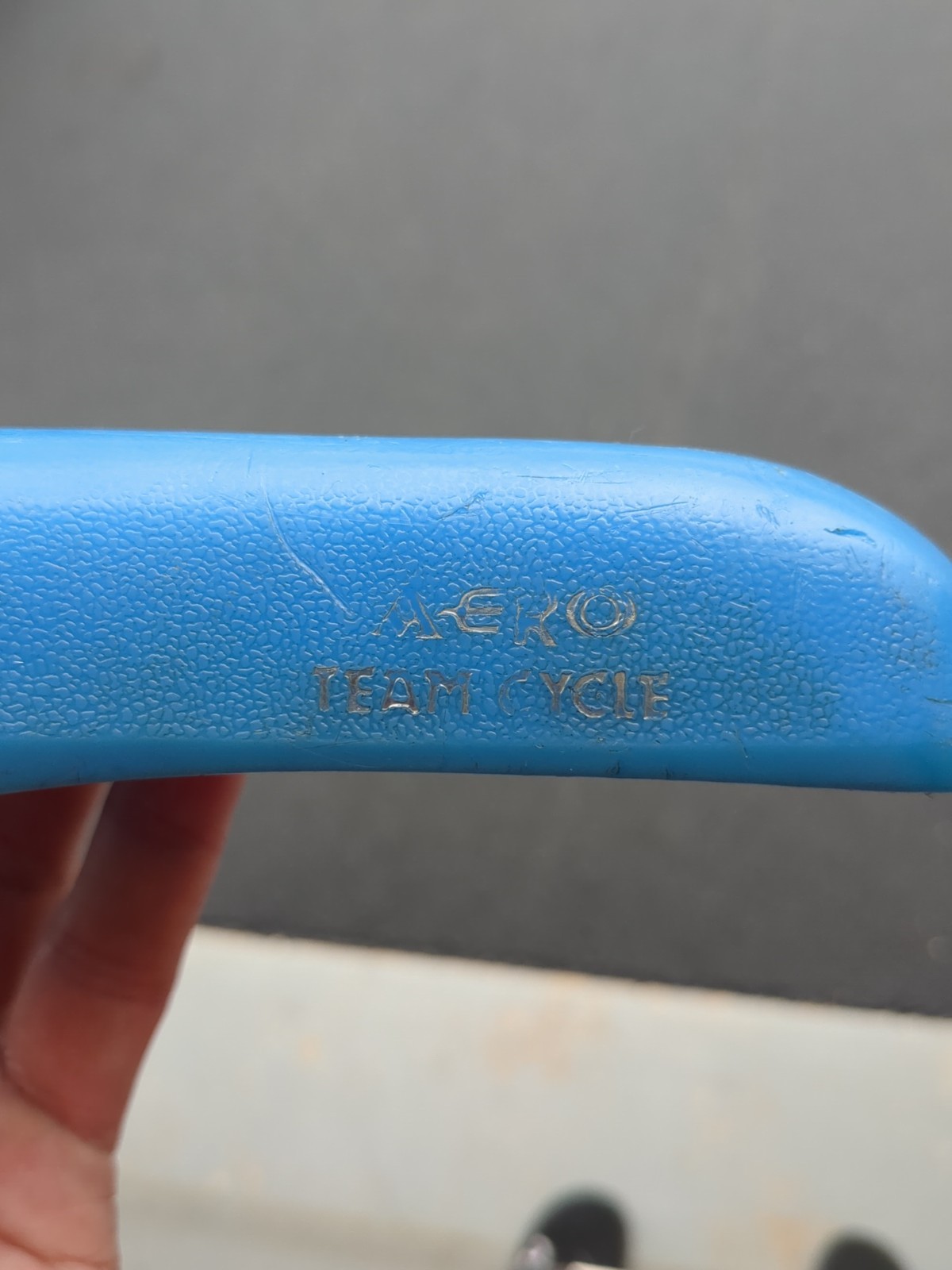 Old school Viscount 2166 Aero blue Team Cycle Bike Seat