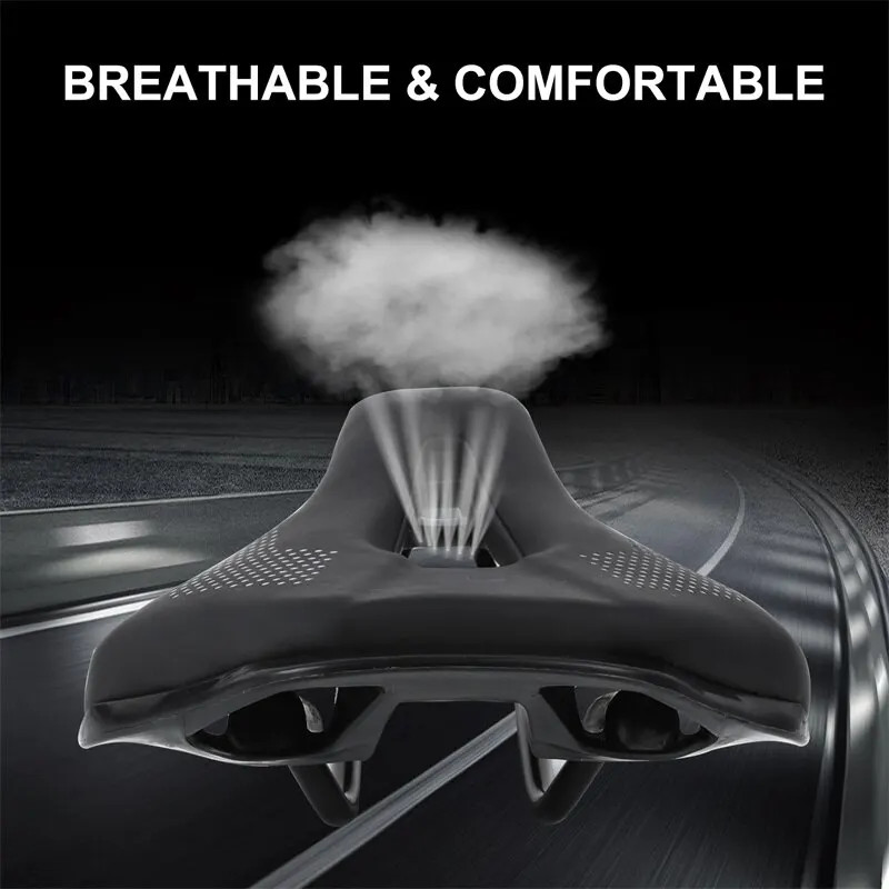WEST BIKING Ultralight MTB Road Bike Saddle Hollow Breathable Seat 340g