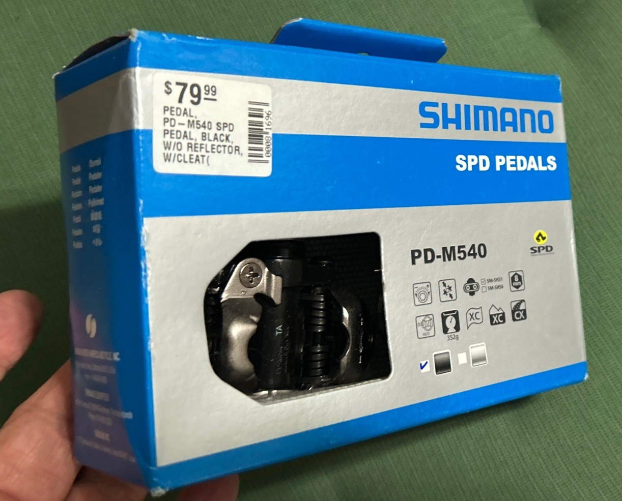 Shimano PD-M540 SPD Pedals ‎EPDM540L Black ‎Modern ‎OFF Road MTB NEW! $80 Retail