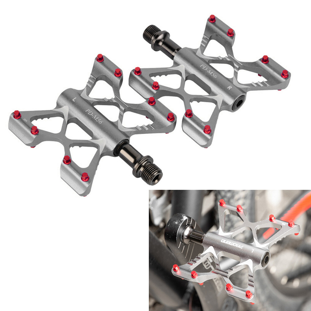 Promend MTB Road Bike Ultralight Aluminum Pedals Bicycle Flat Pedal 3 Bearings