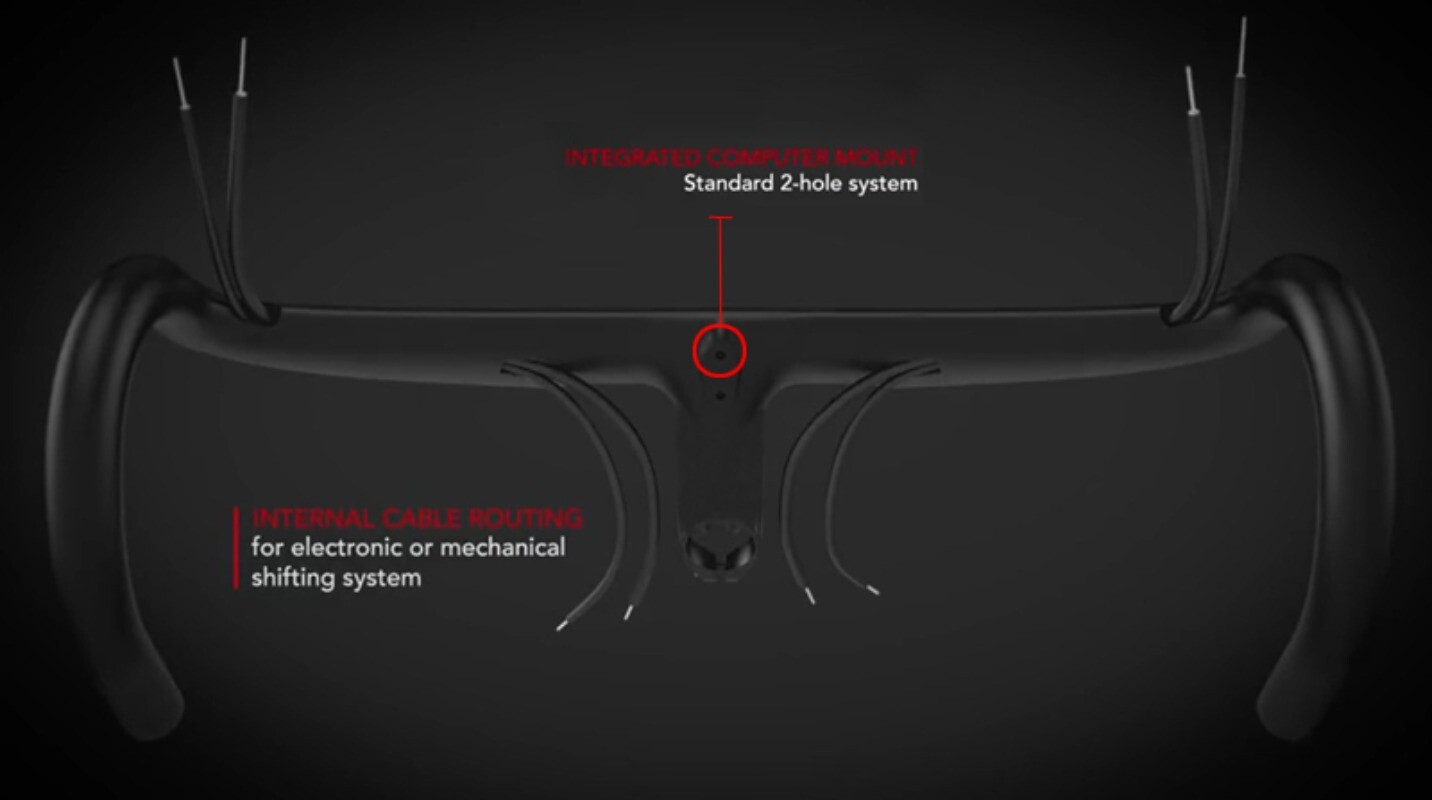 400/420/440mm Full Carbon Fiber Road Bicycle Integrated Handlebar with Stem
