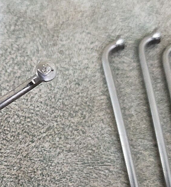 DT SWISS STAINLESS STEEL BUTTED SPOKES 267mm x 2.0/1.8mm LOT of 7 nos