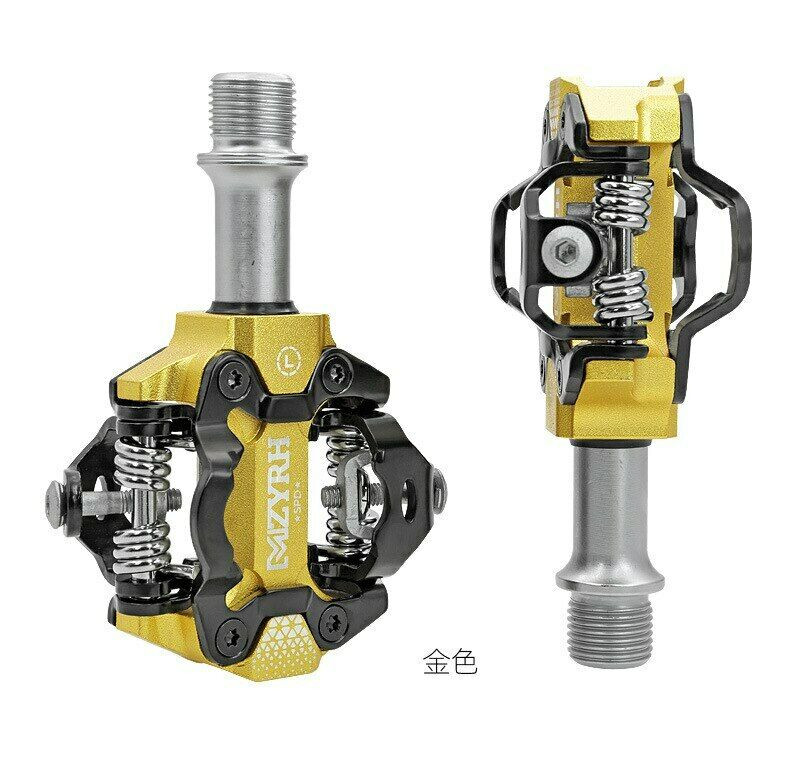 MZYRH 9/16″ Bicycle SPD Self-locking Pedals MTB Bike 3 Sealed Bearing Pedals