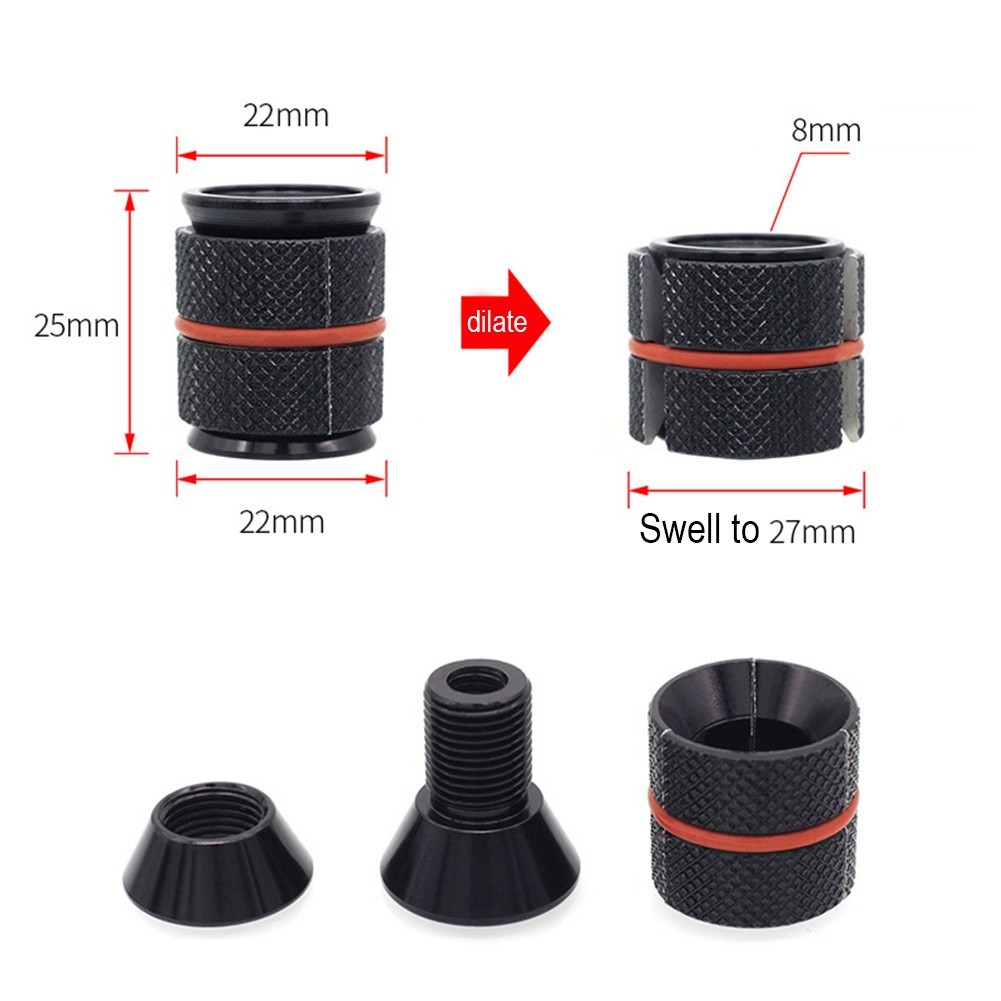 Premium Swell Hanging Head Bowl Nut Compatible with Carbon Fiber or Metal Pipe