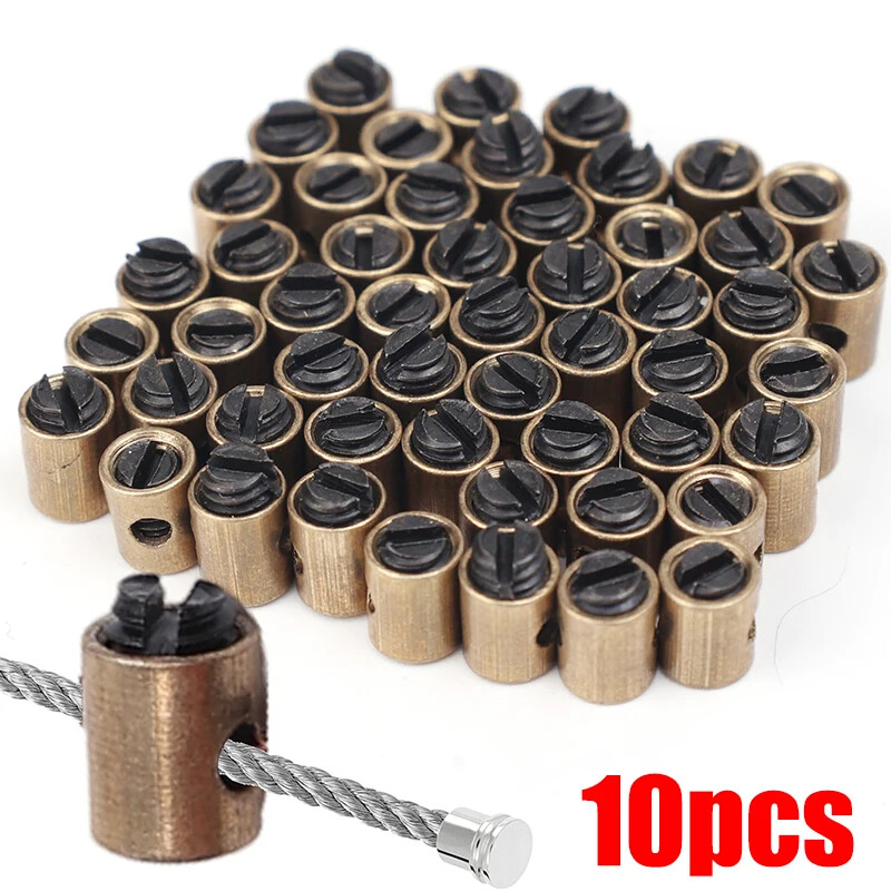 100x Cable Stop Wire Clutch End Barrel Screw For ATV Motorcycle Pit Bike 2.5mm