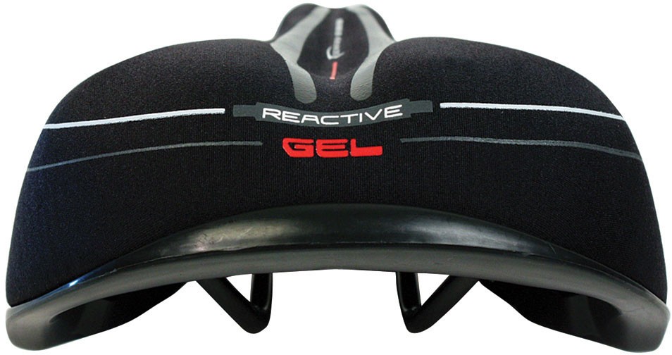 Serfas MSC-226 Reactive Gel Men’s Saddle 267mm x 165mm Lycra Black