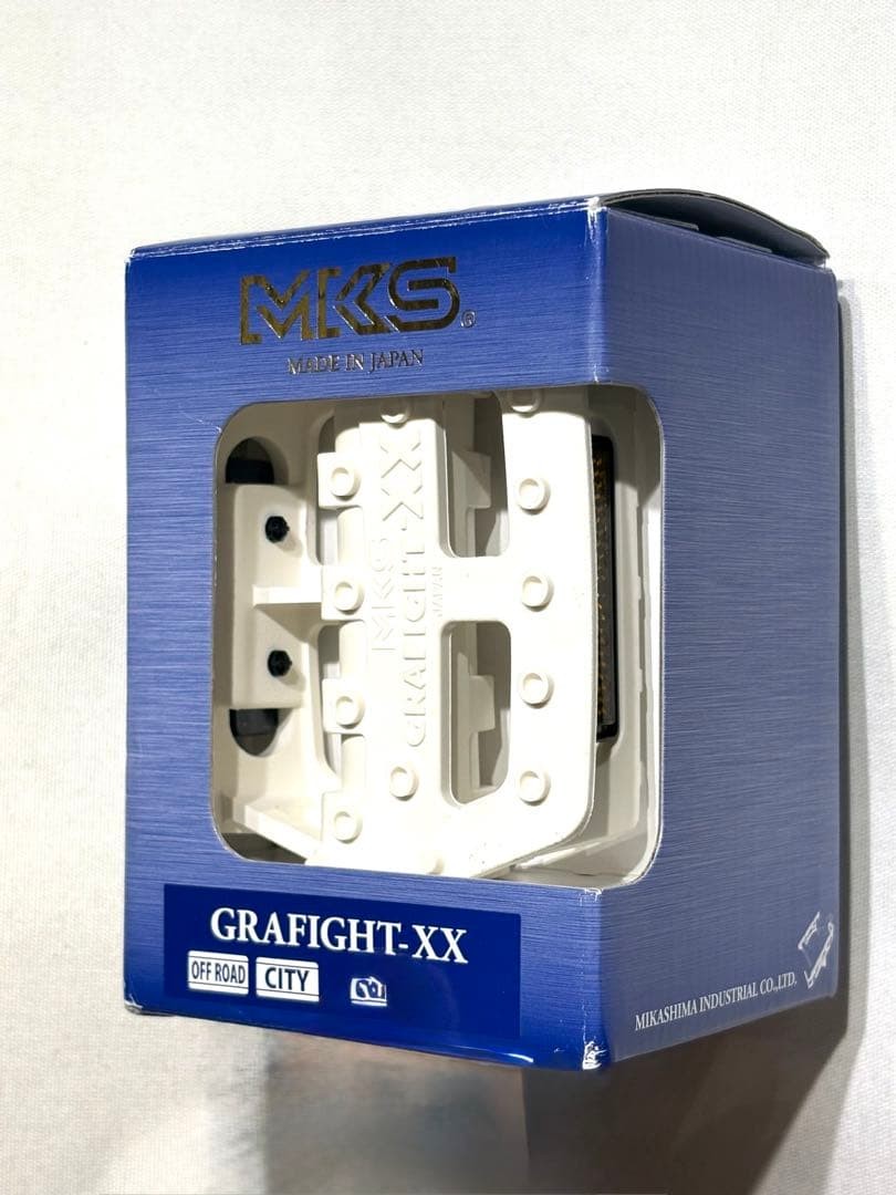 MKS GRAFIGHT-XX Pedals White Used BC1/2 Compatibility No Install