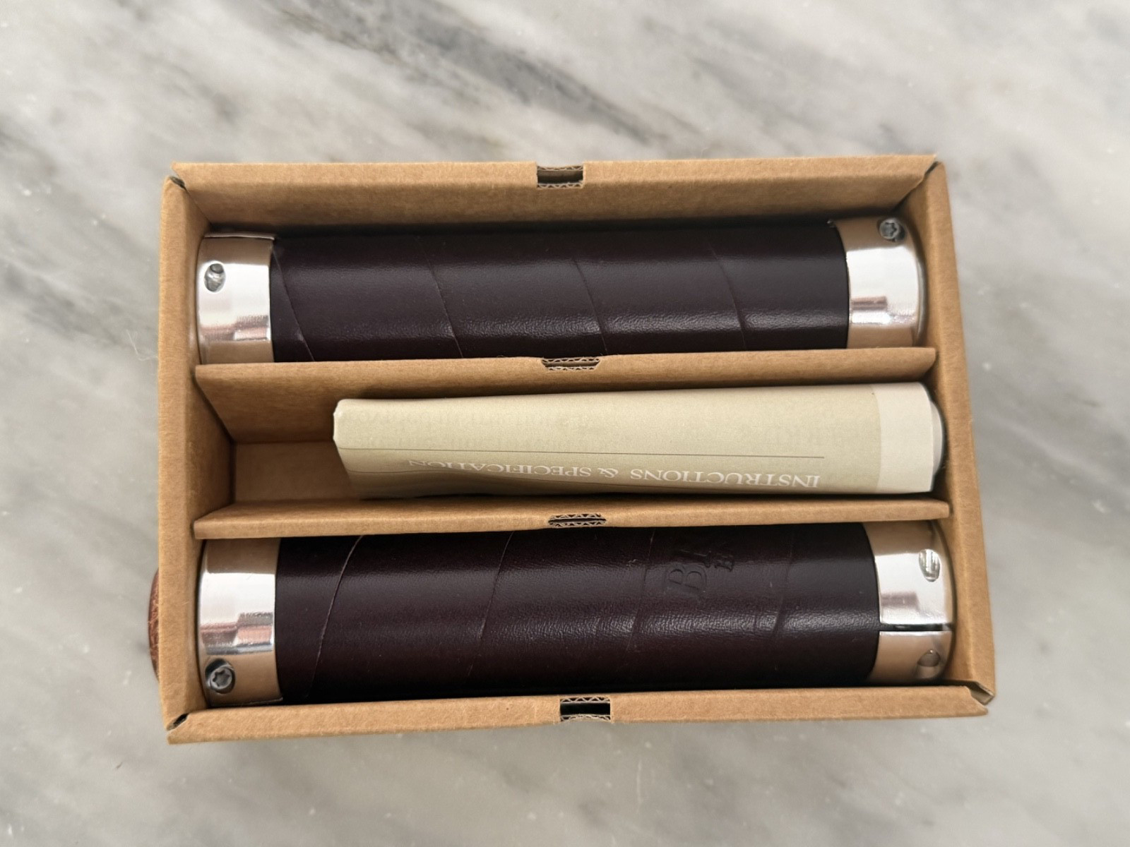 Brooks Slender Leather Grips – Violet