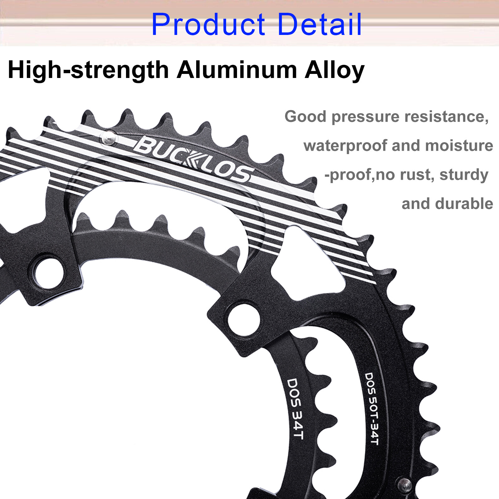110 BCD Double Chainring 50-34T/52-36T/53-39T Road Bike Round Chain Ring 9-11S