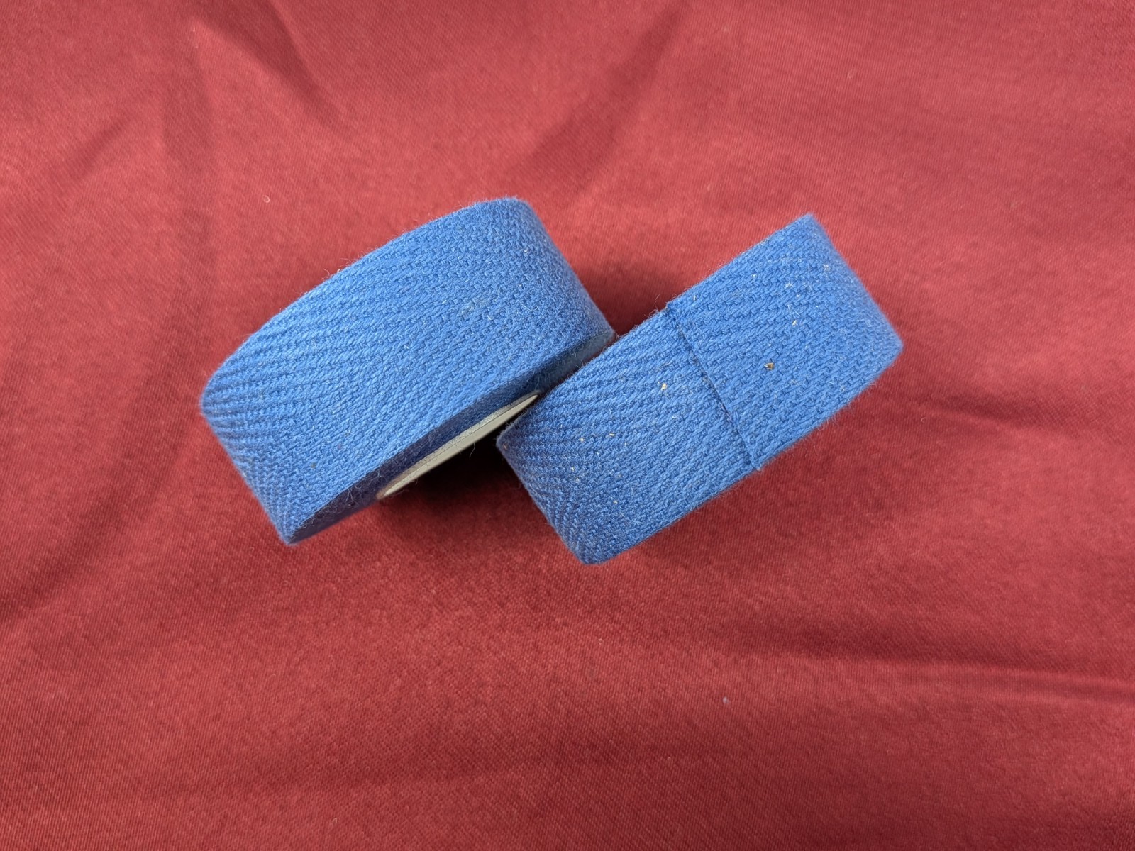 Cat Eye Cotton Road Bike Handlebar Tape Blue 1980s PAIR