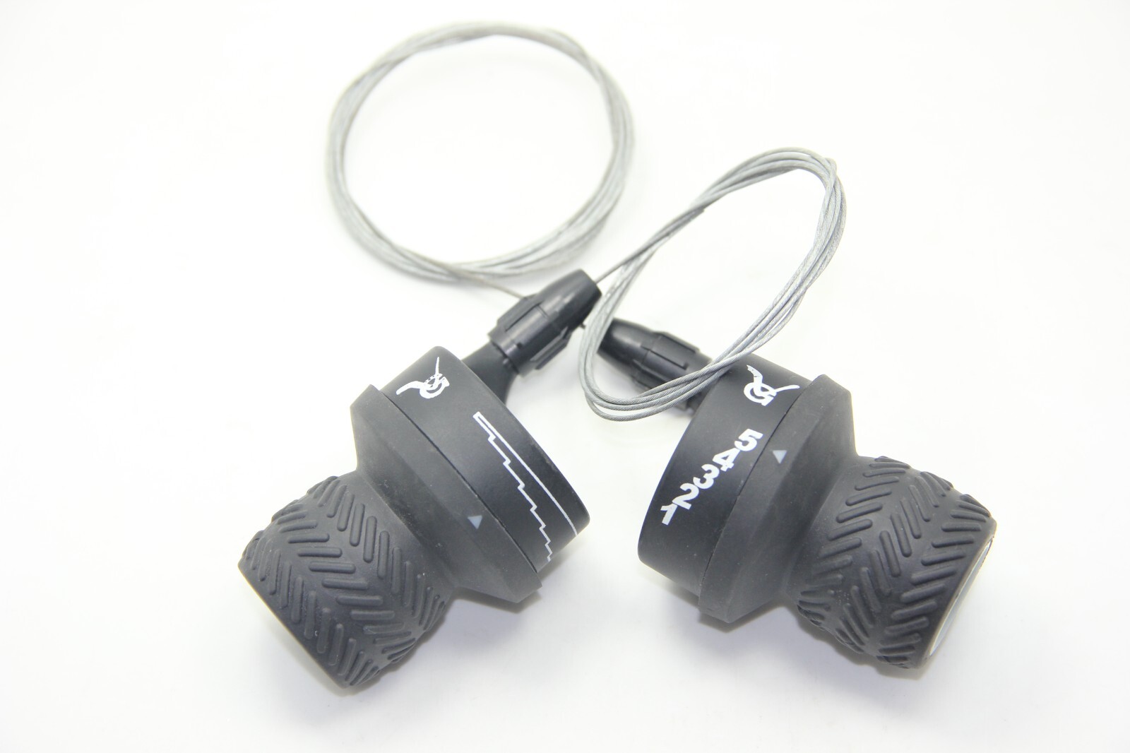 Bike Bicycle 3 X 5 Speed Shifters Twist Grip Gear Shifters Black