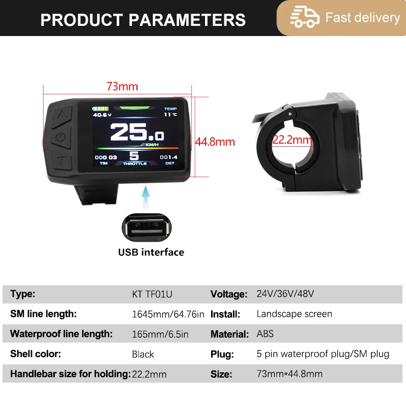 48V 30A 35A 50A E-bike Squarewave Controller for 52V/60-90V 1000W-3000W Motor