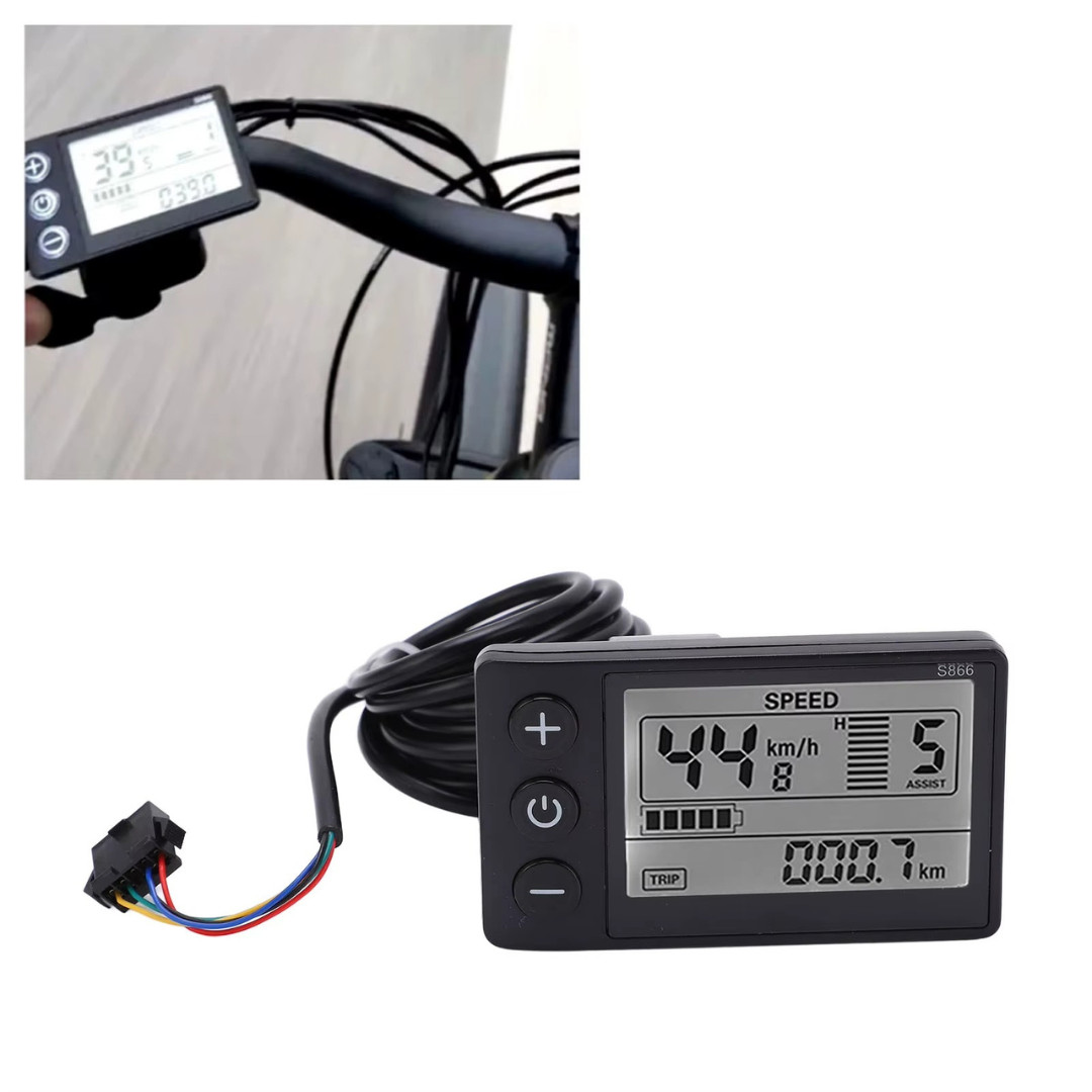 For E-Bike LCD Display 24V/36V/48V Display E-Bicycle MTB Part Electric Bike 2024