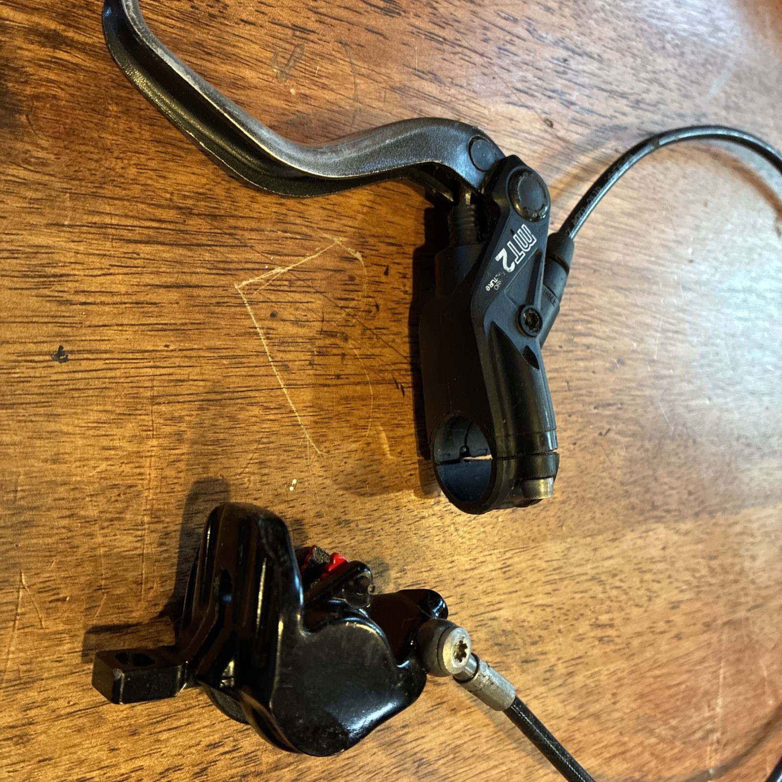 Magura MT2 Post Mount Hydraulic Disc Brake Caliper Front With Repaired Lever