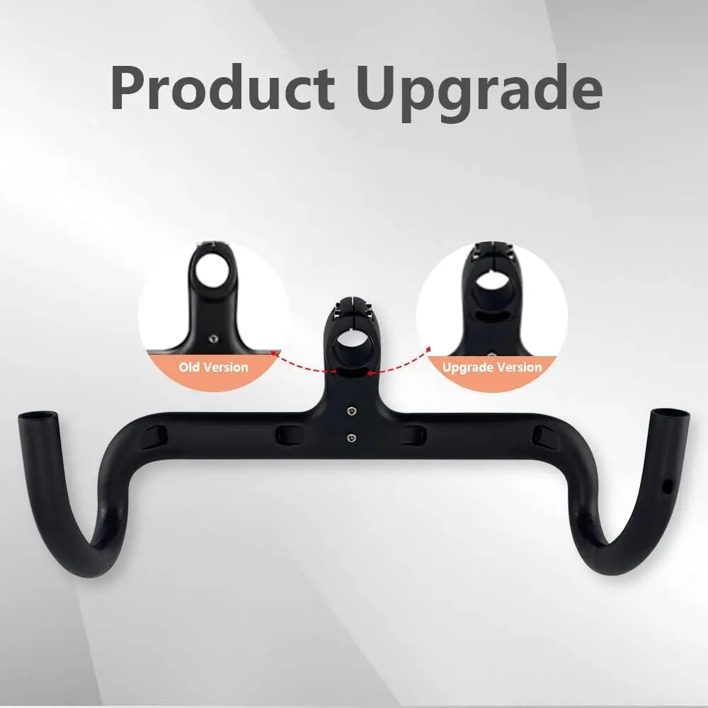 Carbon Road Bike Integrated Handlebar 400mm 420mm 440mm UD Glossy / Matte