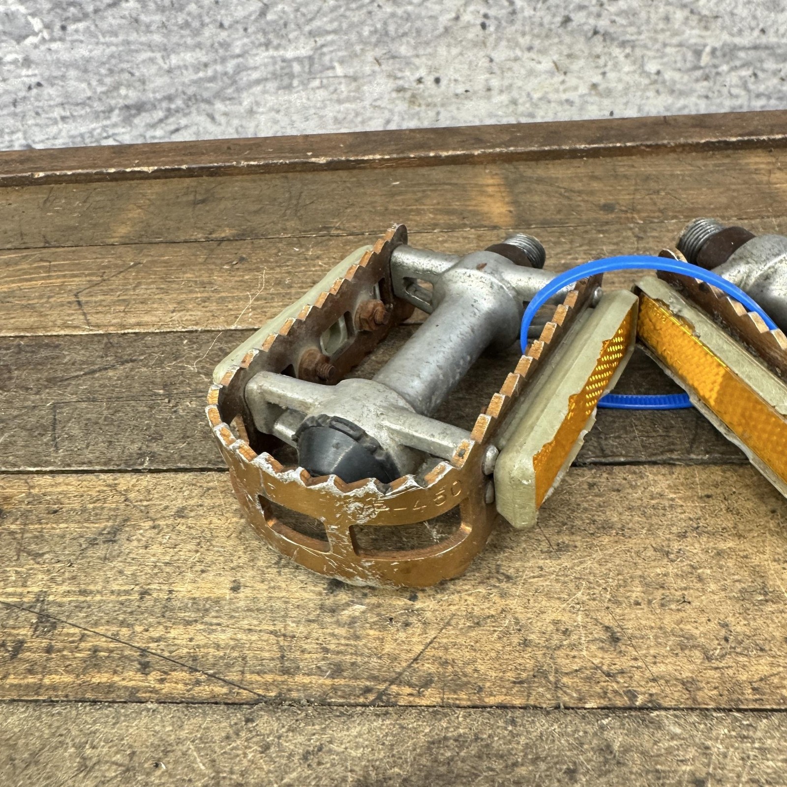 Vintage VP-450 BMX Bike Pedals 9/16 Old SChool BMX Alloy 3pc 1980s