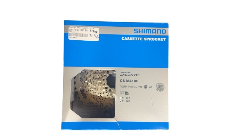 Shimano Deore CS-M4100 10-Speed 11-46T MTB Bicycle Cassette Sprocket Silver HG-X