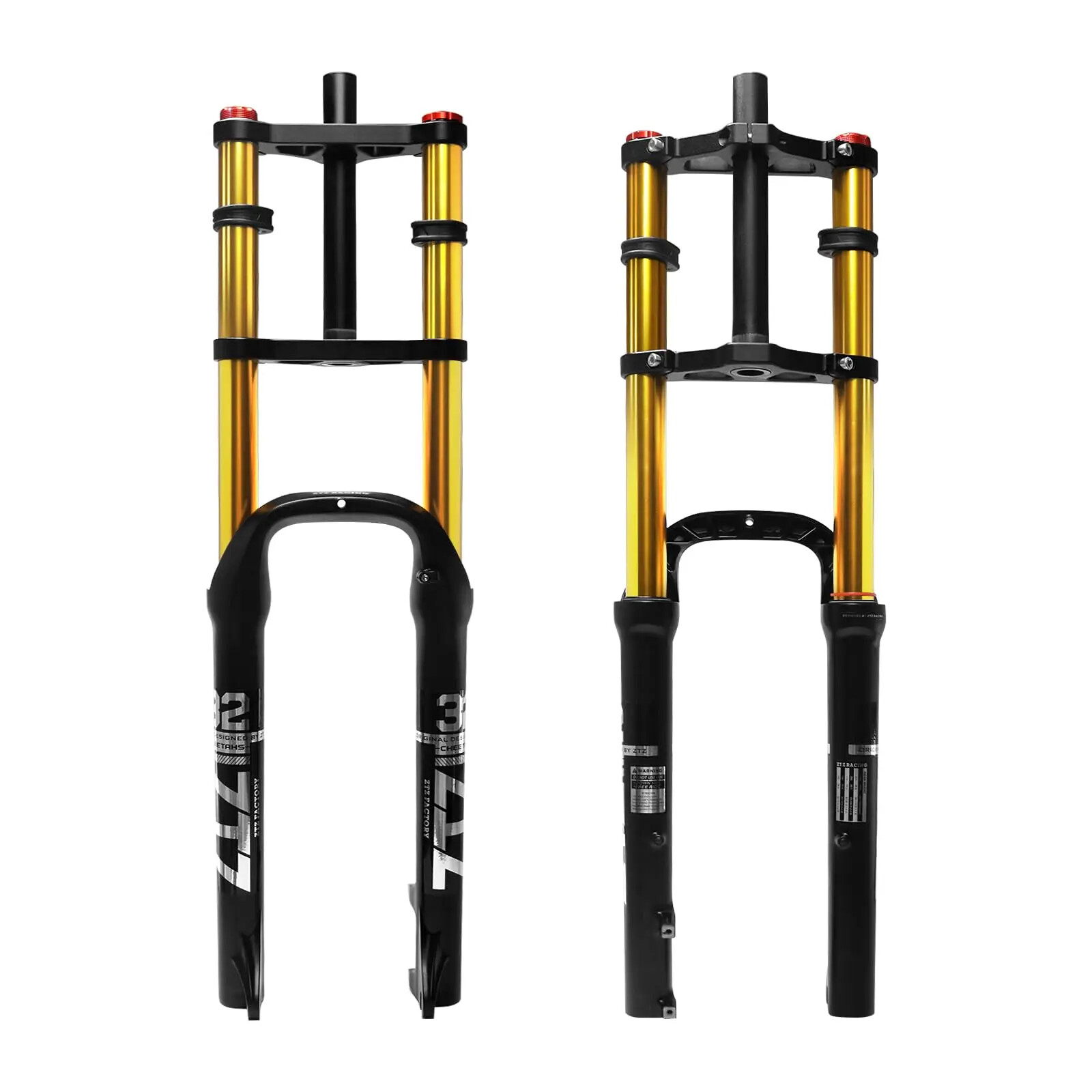 26″/20″*4.0 MTB/AM Bike Air Double Shoulder Rappelling Shock Absorber Fork