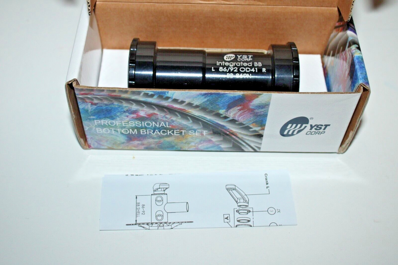 YST BB-869N Shim Press Fit Threaded Bottom Bracket 86/92 41mm Shimano Ships Free