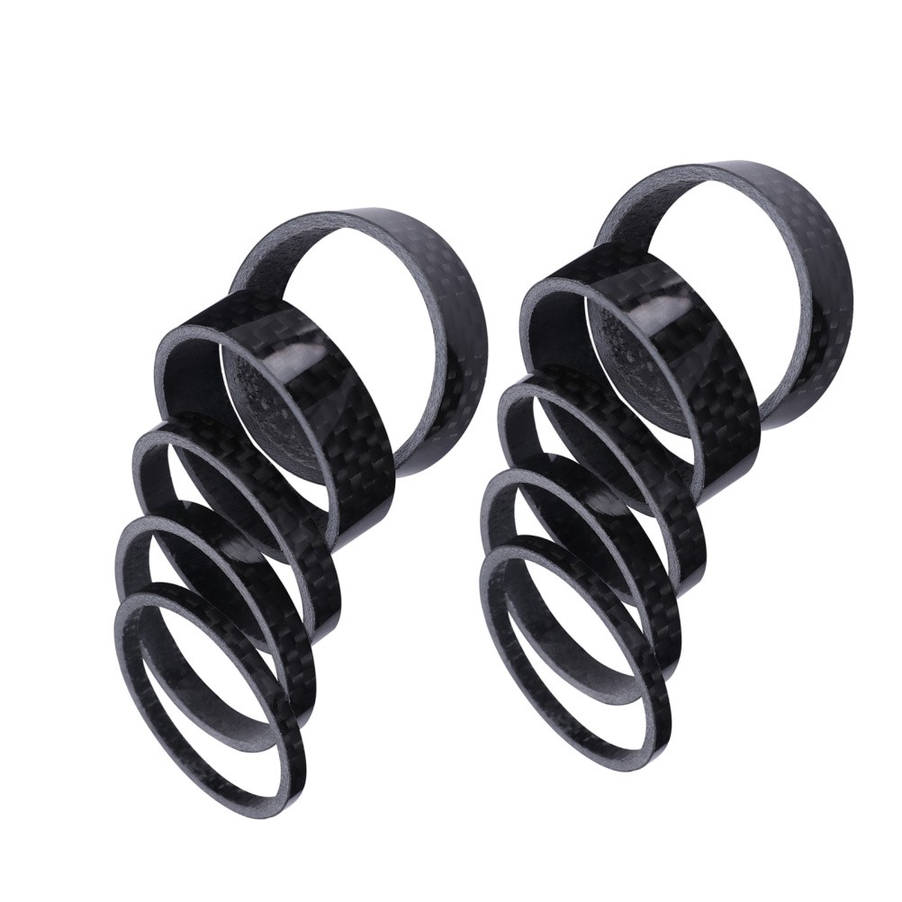 10 Pcs Bicycle Headset Spacer Carbon Spacers Bike Front Fork Stem