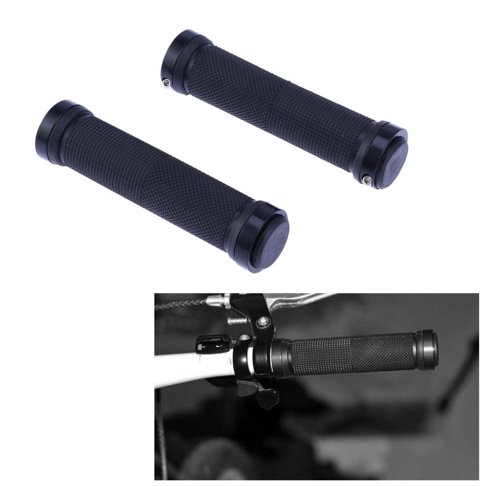 Bike Handle Sleeve Set Durable Aluminum Alloy Antiskid Pair Black