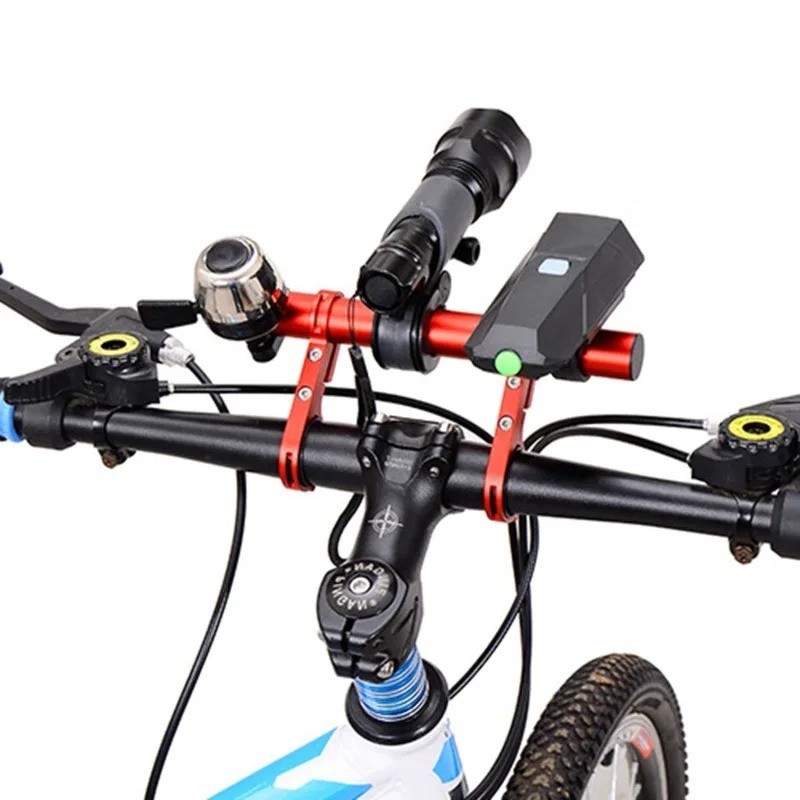 10/20/30CM Aluminum Alloy Bicycle Handlebar Extender Bike Light Mount Bracket
